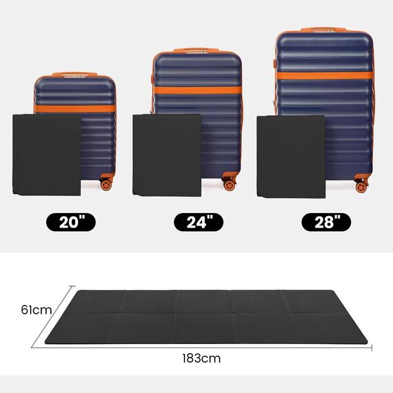Good Nite Klappbare Yogamatte Rutschfest Tragbare Fitnessmatte Faltbar Leicht Gymnastikmatte Pilates Sport Reiseyogamatte 183 x 61 x 0.6 cm (Schwarz)