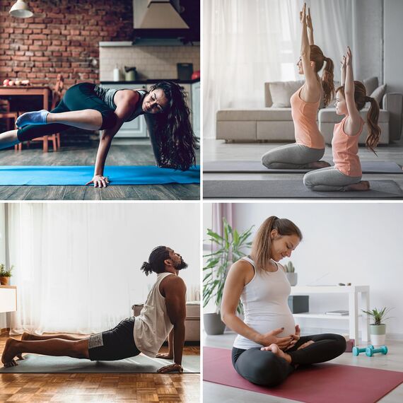 ALPIDEX Yogamatte 183 x 60 x 0.8 cm Phthalatfreie Fitness Matte E-Book Tragegurt rutschfest Gymnastik Turnen Pilates Sport Physio HIIT Yoga Trainingsmatte Isomatte Hautfreundlich, Apricot