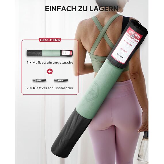 HAPBEAR Yogamatte XXL- Extra Groß Breit Yoga Matte, Sportmatte Fitnessmatte Rutschfest 198cm x137cm x6mm Dicke,Ultra Haltbar, Gymnastikmatte für Pilates, Gym, Zuhause, Workout