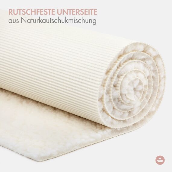 Bodhi | Schurwoll-Yogamatte | Natur Wolle | Schurwollmatte | 100% Schafschurwolle (1200 g/m²)| Weich & Isolierend | VISHNU 100 | 200 x 100 cm