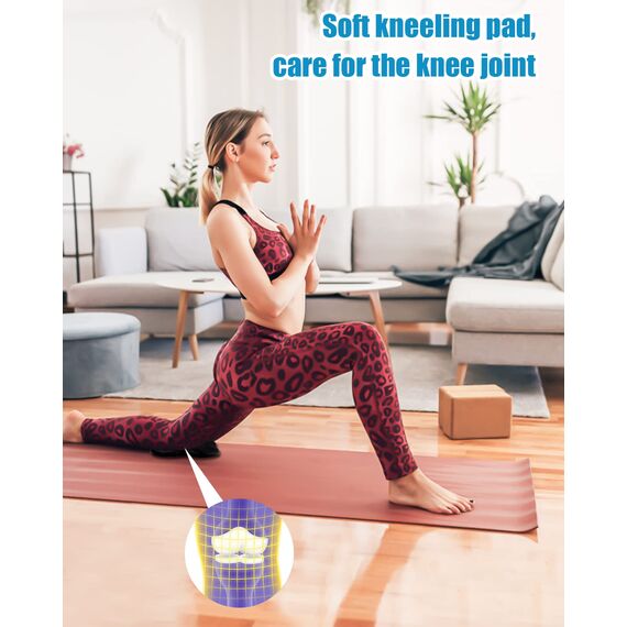 heuchaey Kniekissen Yoga 2 STK,Yoga-Knie-Pad,rutschfest Yoga Knie Padmatte,geeignet für Yoga 20 * 20cm,Pilates,Sport,Unterstützung für Knie,Handgelenke,Knöchel,Verschleißfesteschützt die Knie