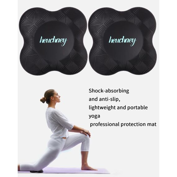 heuchaey Kniekissen Yoga 2 STK,Yoga-Knie-Pad,rutschfest Yoga Knie Padmatte,geeignet für Yoga 20 * 20cm,Pilates,Sport,Unterstützung für Knie,Handgelenke,Knöchel,Verschleißfesteschützt die Knie