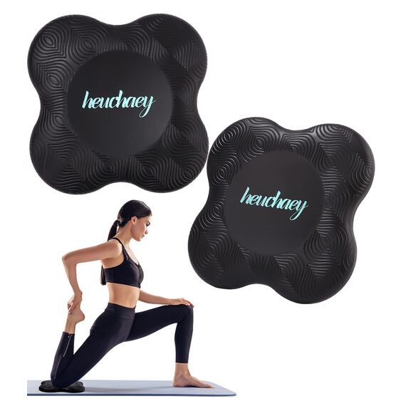heuchaey Kniekissen Yoga 2 STK,Yoga-Knie-Pad,rutschfest Yoga Knie Padmatte,geeignet für Yoga 20 * 20cm,Pilates,Sport,Unterstützung für Knie,Handgelenke,Knöchel,Verschleißfesteschützt die Knie