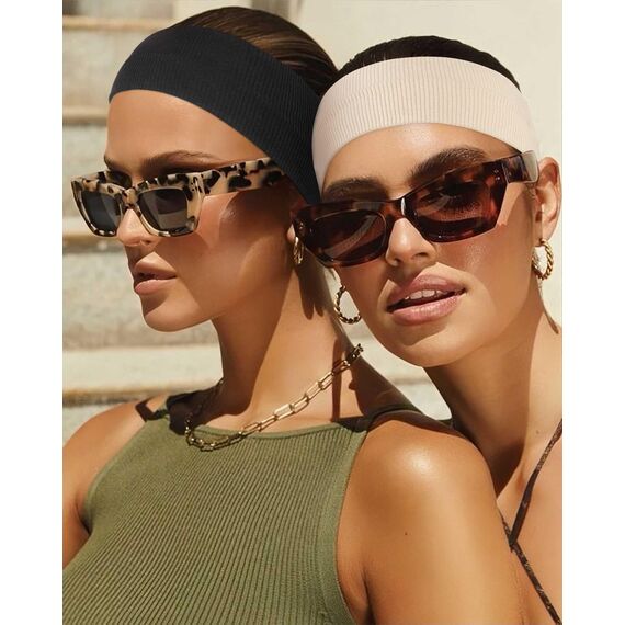 PROPOG Haarband Damen Sommer, Baumwolle Stirnband Antirutsch Haarbänder Elastisch Headband Schweiß Weich Hairband 3 Stück Haaraccessoires Damen für Yoga Workout Laufen Sport