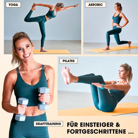 #DoYourFitness x World Fitness | Fitnessmatte "Jivan" | 183x61x2cm | Phthalatfrei & rutschfest | Gymnastikmatte ideal für Yoga, Pilates, Fitness, Outdoor im Studio & zu Hause | Orange