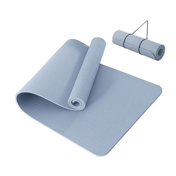 Good Nite Gymnastikmatte Yogamatte Fitnessmatte Rutschfest Trainingsmatte Sport Turn Matten Pilates Matte Bodenturnmatte Mit Tragegurt 183 x 61 x 1 cm (Blau)