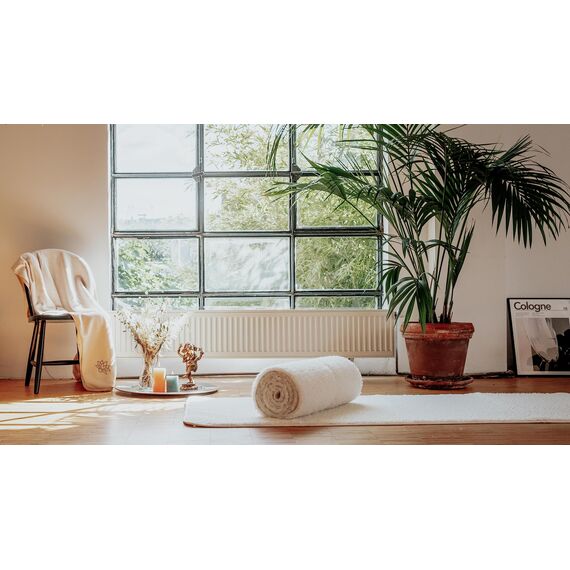 Bodhi | Schurwoll-Yogamatte | Natur Wolle | Schurwollmatte | 100% Schafschurwolle (1200 g/m²)| Weich & Isolierend | VISHNU 100 | 200 x 100 cm