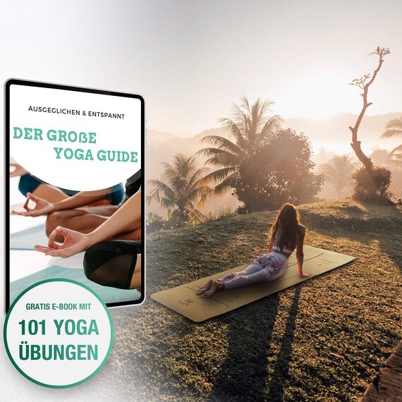 NAJATO Sports Yogamatte Kork – Rutschfeste Yoga Matte mit Tragegurt & E-Book (PDF Datei) – Trainingsmatte 183 x 65 x 0,6 cm – Nachhaltige Gymnastikmatte