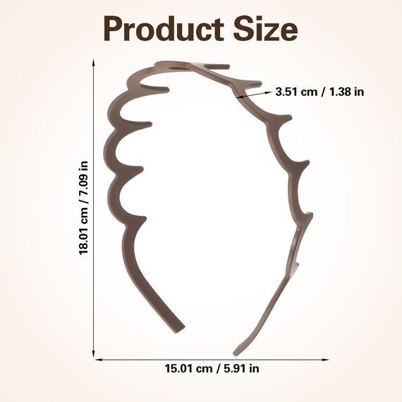 Zickzack Haarreif 4 Stück Haifischzahn Haarkamm Haarband Gewellte Kunststoff Stirnband Make Up Haarreif für Sport Fitness Tägliches für Damen Und Mädchen (4 Farben)