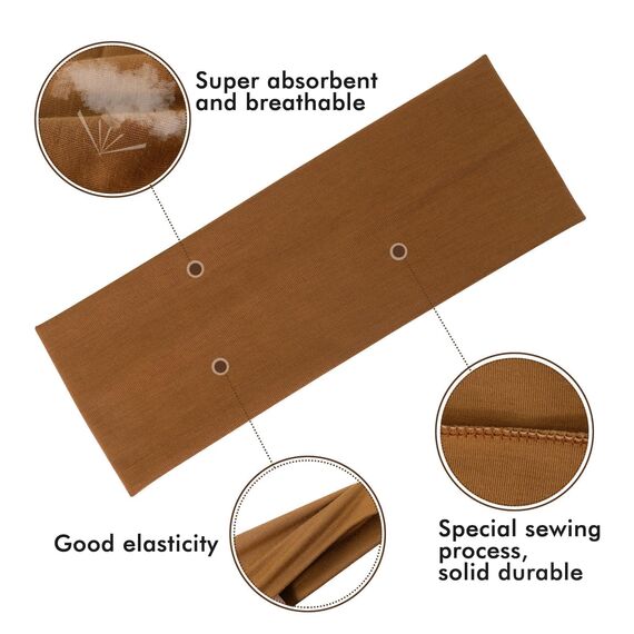 Sularpek Yoga Headbands, 6 Pack Stirnbänder Damen, Stretchy Cotton Kopf Bande, Schweiß Haarbänder, rutschfest Haarband Damen, Sport Laufen Exercise Gym