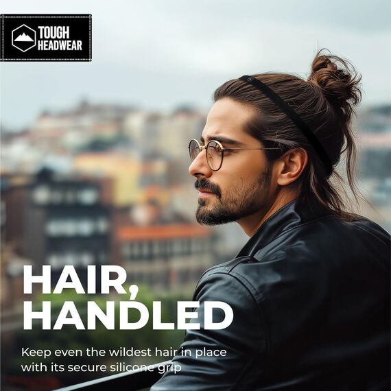 Tough Headwear Haarband Herren dünn elastisch - Sport Stirnband Herren Damen - Haarbänder Set - Sport Haar Band Jungs für Laufen Fußball Training