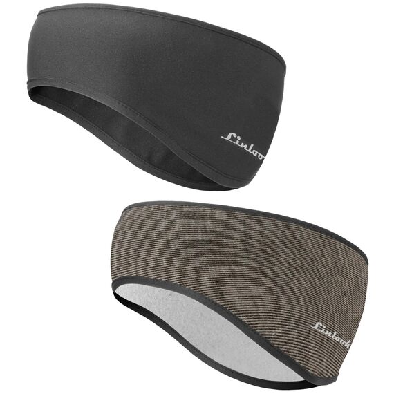 Sport Stirnband für Damen und Herren - Frühling/Herbst/Winter/Ohrenwärmer Stirnbänder Ohrenschützer Warm Headband for Jogging, Laufen, Wandern, Fahrrad und Motorrad Fahren (Schwarz + Khaki)