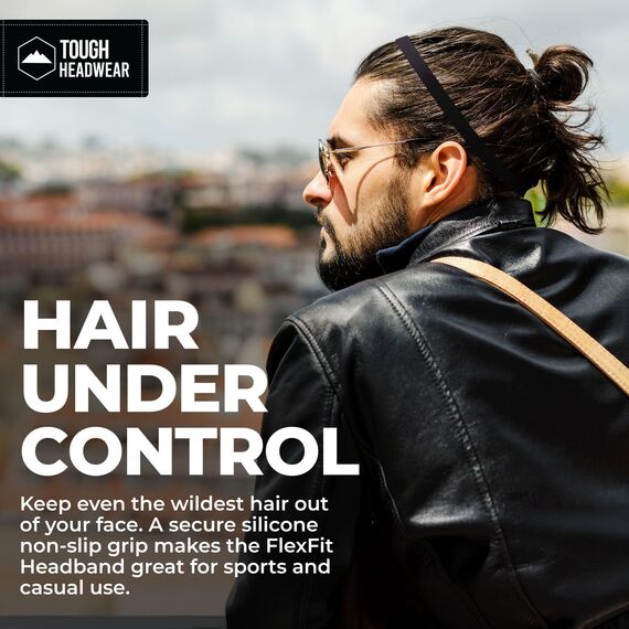 Tough Headware Haarband Damen und Herren - Dünne elastische Stirnbänder - Haarbänder für Sport Fußball Fitness - Stirnband Mädchen und Jungs - Sportband Set in versch. Farben