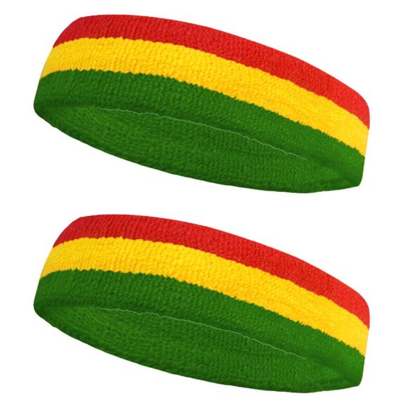 HANERDUN Sport Stirnband Herren Damen Schweißbänder Kopf Stirn Frottee Kopfband Sport für Laufen Fahrrad Joggen Tennis Fußball