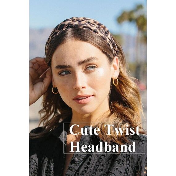 Haarbänder Damen Breite Stirnband Sommer Elastische Weiche Haarband Boho Gestrickt Design Mehrfarbig Stirnbänder Yoga Sport Workout Haarband