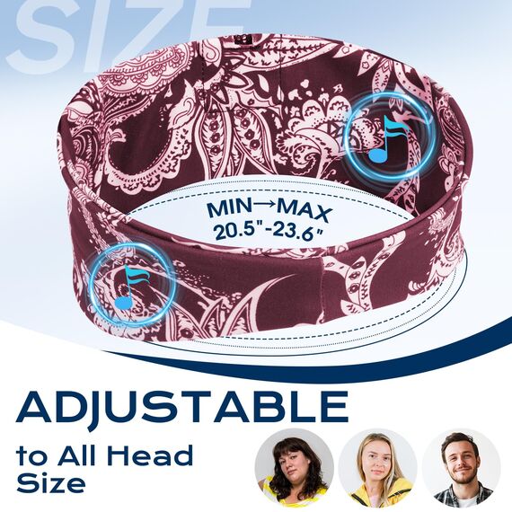 LC-dolida Schlafkopfhörer Bluetooth Kopfhörer Stirnband Seitenschläfer, Sleep Headphones 15+Std Playtime Schlafstirnband mit HiFi-Stereo für Sport Training,Joggen,Yoga,Reisen