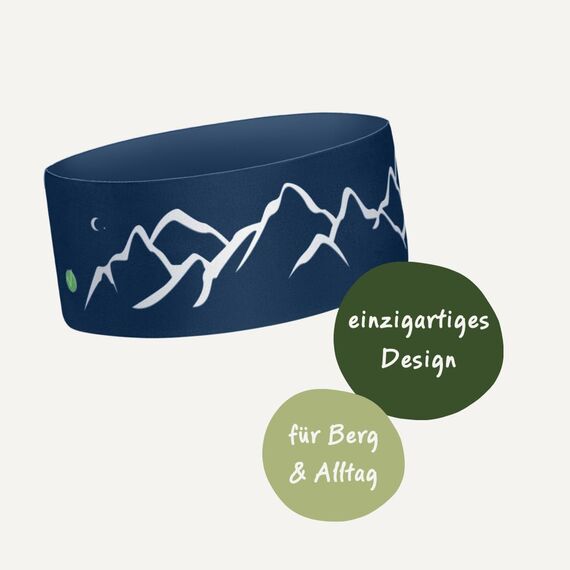 Bergwelten Outdoor Stirnband: Atmungsaktiv & rutschfest | Ideal für Sport, Outdoor & Abenteuer