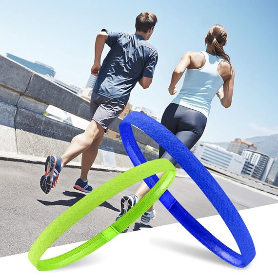 Sport Haarband,Sport Stirnband Dünn,9 Stück Antirutsch Elastische Stirnbänder, Sport Thin Stirnbänder für Herren Damen Kinder