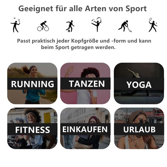 Norhogo 4 Stück Sommer Elastische Stirnbänder, stirnband damen, Haarreif Elastisch Breites Stirnband Baumwollkreuz Stirnband Knoten Sport Headwrap Headband Yoga Haarschmuck für Damen Mädchen, Stil-a