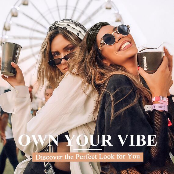 Kavya Haarband Damen Stirnband Damen 4er Pack – 7'' Extra Breit Haarbänder Dünn, Elastische Kopftuch Weiche Boho Mehrfarbig Headband, für Yoga, Kosmetik, Sport & Haarschmuck Sommer