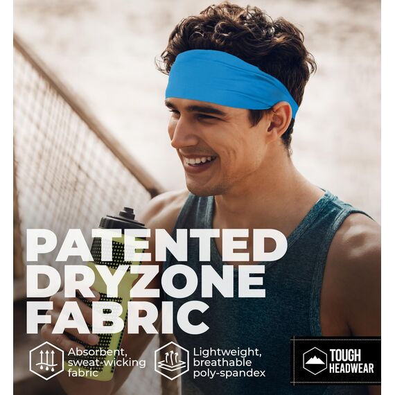 Tough Headwear Sport Stirnband Herren - Haarband Herren Damen - Stirnband Sport - Schweißband Stirn Laufen - Sportstirnband Kopfband - Headband