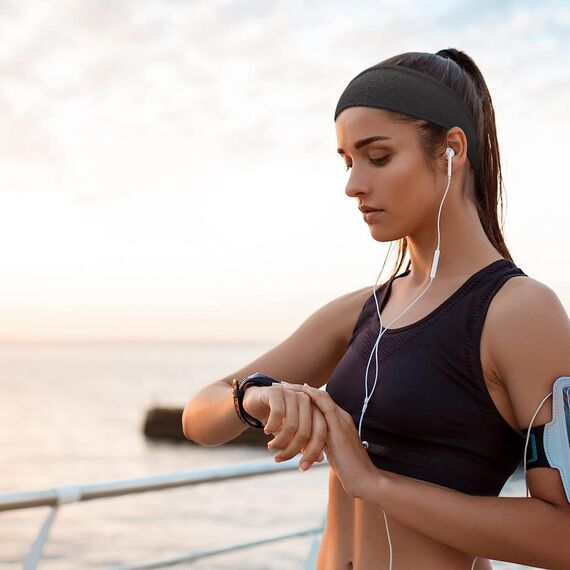 Blooms Haarband Damen Dünn Stirnband Sommer Baumwolle Haarbänder Unifarben Elastisch Headband Antirutsch Headbands Yoga Fitness Arbeit (Schwarz Weiß Grau)