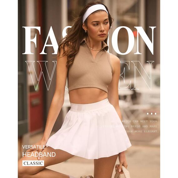 Tumurup Stirnband Damen Sport, 7 Stück Haarband Damen Dünn Elastisch Haarbänder Antirutsch Headband Weiches Hair Band Yoga Fitness Laufen