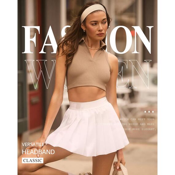 Tumurup Stirnband Damen Sport, 7 Stück Haarband Damen Dünn Elastisch Haarbänder Antirutsch Headband Weiches Hair Band Yoga Fitness Laufen