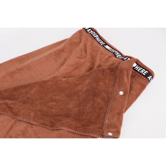 JIAHG Saunakilt Herren, verstellbar Saunahandtuch Duschtuch mit Druckknöpfe, Große Schnelltrockend Saunatuch Saunarock Saunasarong, 70 x 140 cm