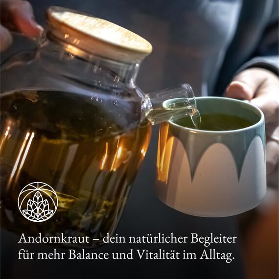 Andornkraut Kräutertee Monte Nativo (300g) – Sanft getrocknetes Andornkraut – Andorntee, aromatisch und 100% naturrein - Loser Blatttee – Marrubium vulgare - Erfrischende und gesunde Infusion