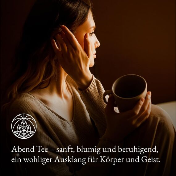 Abendtee Monte Nativo 120g – Kräutertee lose mit Melisse, Baldrian, Kamille, Lavendel, Pfefferminze & weiteren Kräutern – Loser Tee Für Entspannung, innere Ruhe, gute Nacht - Schlaftee-Beruhigungstee