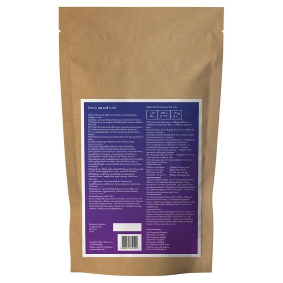 Abendtee Monte Nativo 120g – Kräutertee lose mit Melisse, Baldrian, Kamille, Lavendel, Pfefferminze & weiteren Kräutern – Loser Tee Für Entspannung, innere Ruhe, gute Nacht - Schlaftee-Beruhigungstee