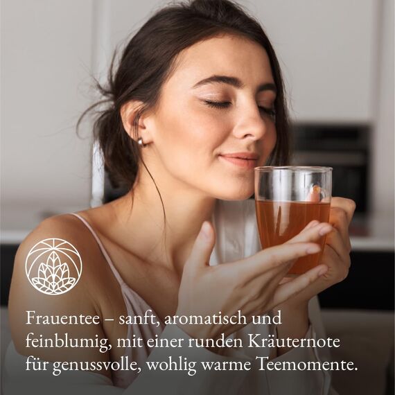 Frauentee Monte Nativo (150g) – Kräutertee aus Himbeerblättern, Frauenmantel, Brennnessel, Melisse, Schafgarbe, Kamille, Hagebutten, Hibiskus, Lavendel & weitere Kräutern – Aromatische Frauen Tee lose