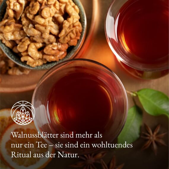 Walnussblatt Tee Monte Nativo (300g) - Schonend getrocknete Walnussblätter für Tee aromatischer Walnussblättertee – Loser Kräutertee – Ohne Zusätze, 100% naturrein