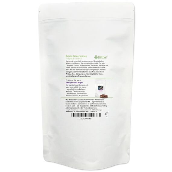 Katzenminze XXXL 100% Lebensmittelqualität aus französischem Anbau ohne Düngung | Katzenminzetee | Nepeta cataria ideal auch für Katzenspielzeug Catnip