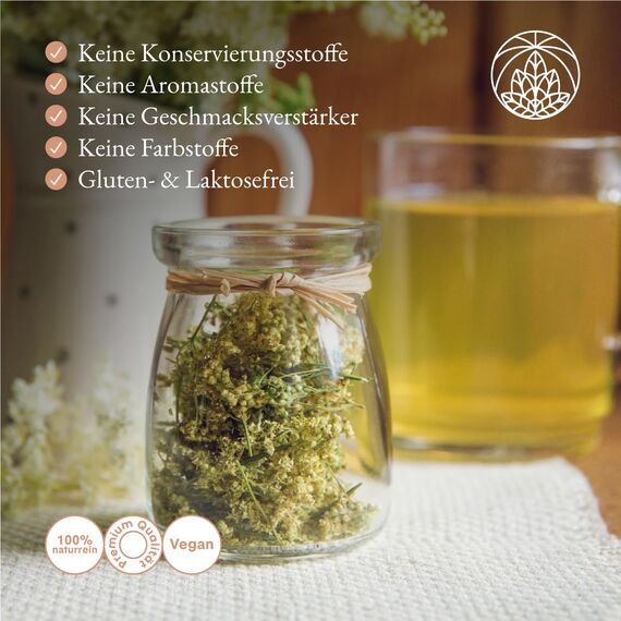 Mädesüß Tee Monte Nativo (300g) - Loser Mädesüßtee aus schonender Trocknung – 100% Naturbelassen & Ohne Zusätze – Aromatischer Kräutertee für entspannende Momente