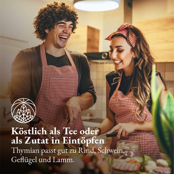 Thymian Tee Monte Nativo (300g) - Thymiantee getrocknet als Hustentee und Erkältungstee - 100% natürlich und ohne Zusatzstoffe - Aromatischer Kräutertee für einen köstlichen Aufguss