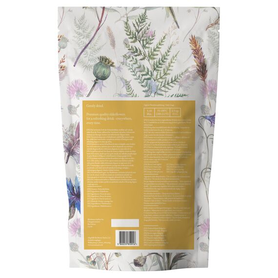 Holunderblütentee Monte Nativo (200g) - Holunderblüten schonend getrocknet als Holundertee - 100% natürlich und ohne Zusatzstoffe - Aromatischer Kräutertee für einen köstlichen Aufguss