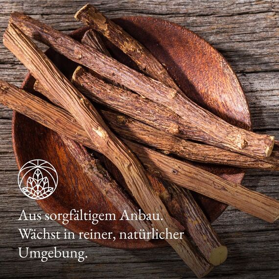 Süßholzwurzel Tee Monte Nativo (300g) - Süssholzwurzel Tee schonend getrocknet und geschnitten - Süßholz reich an natürlicher Süße und ohne Zusatzstoffe - Licorice root (Glycyrrhiza glabra)