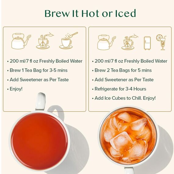 VAHDAM, Hibiscus Rose Kräutertee Beutel (100 Teebeutel) Koffeinfrei | Natürlicher Hibiskusblüten Kräutertee | Blumig Fruchtiges Aufgussgetränk