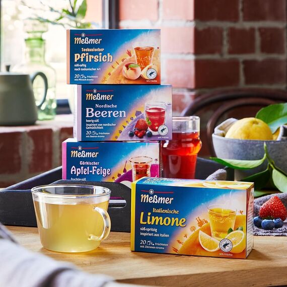 Meßmer Ländertee Marokkanische Minze-Honig | Vorteilspackung 20+5 Teebeutel | Krauseminztee-Mischung mit Honig-Aroma