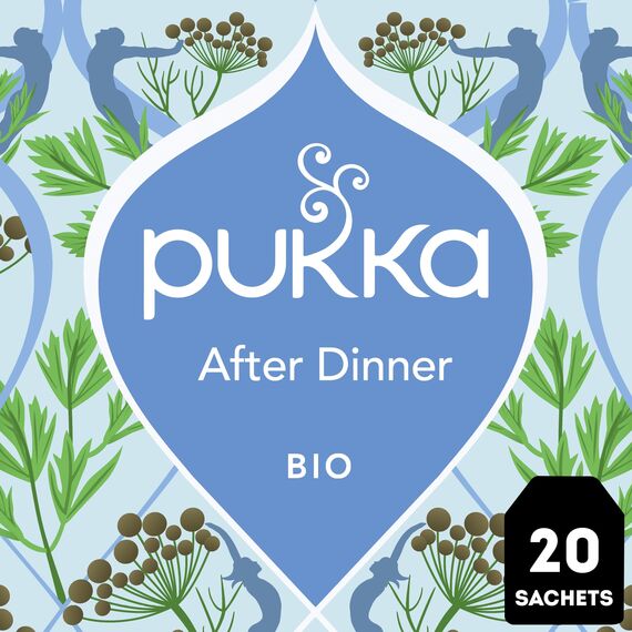 Pukka | Bio-Kräutertee „After Dinner“ | Anissamen, Fenchel, Kardamom und Kurkuma | Für dein inneres Strahlen | 1er Pack | 20 Teebeutel