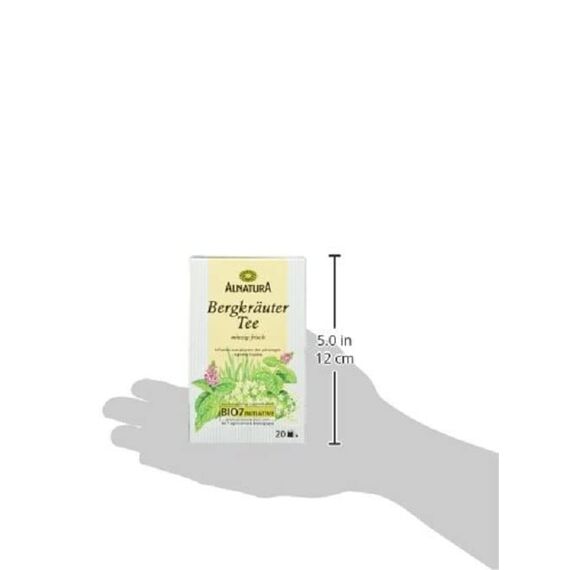 Alnatura Bio Bergkräuter Tee, 20 Beutel, 35g (Packung mit 2)