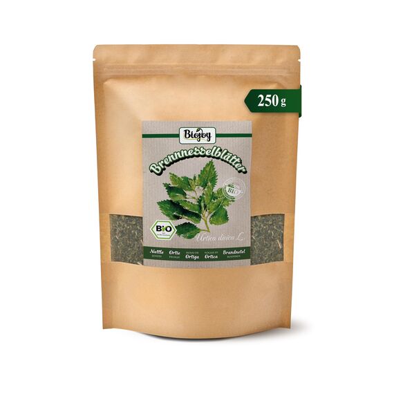 Biojoy BIO-Brennessel-Tee (250 g), Brennnesselblätter getrocknet und geschnitten, Kräutertee (Urtica dioica)