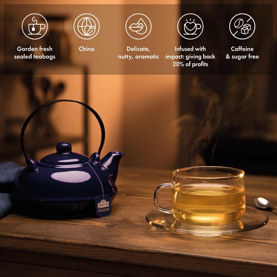 Ahmad Tea - Grüner Tee ohne Koffein - Koffeinfreier Grüntee - Einzeln Verpackte, Aromaversiegelte Teebeutel mit 2g Tee pro Portion - 20 Teebeutel mit Band (Packung mit 2)