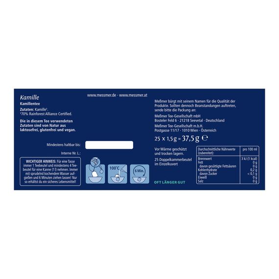 Meßmer Kamille x Bridgerton Limited Edition | 25 Teebeutel | milder Kräutertee