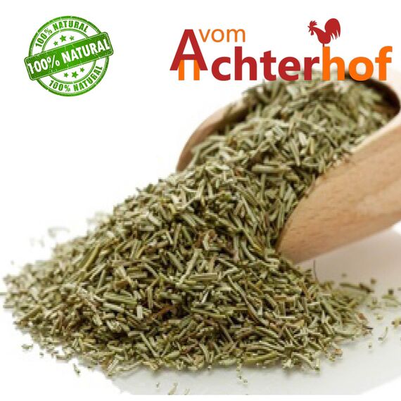 Bio-Rosmarin getrocknet geschnitten (250g) Rosmarin-Tee vom-Achterhof Bio-Gewürze Rosemary Cut Organic