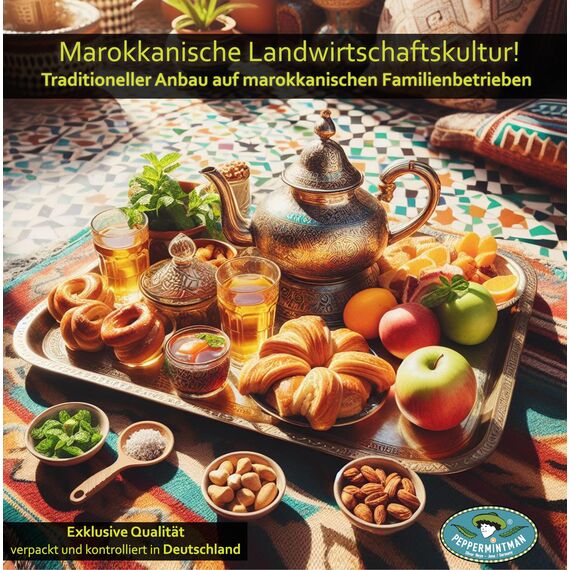 Nana Minze Tee 1000g - Aromastarke Marokkanische Minze aus nachhatligem Anbau I Spearmint, Krauseminze I PeppermintMan