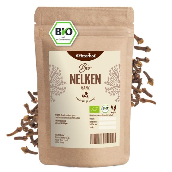 Nelken ganz Bio (500g) Gewürznelken getrocknet handverlesen Gewürz vom-Achterhof