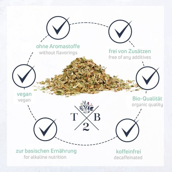 T2B Basischer Kräutertee, lose, BIO – 4er Pack, aromatische Kräutermischung
